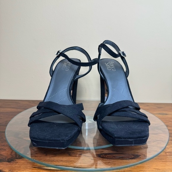 Franco Sarto Damilis Platform Sandal in Galaxy ( black / blue ) - Picture 6 of 13